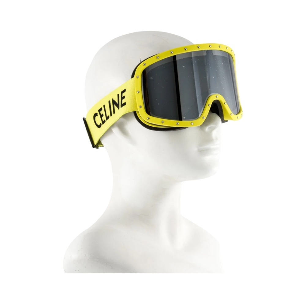 NWOT Celine Yellow and Black Ski Goggles - Picture 5 of 11